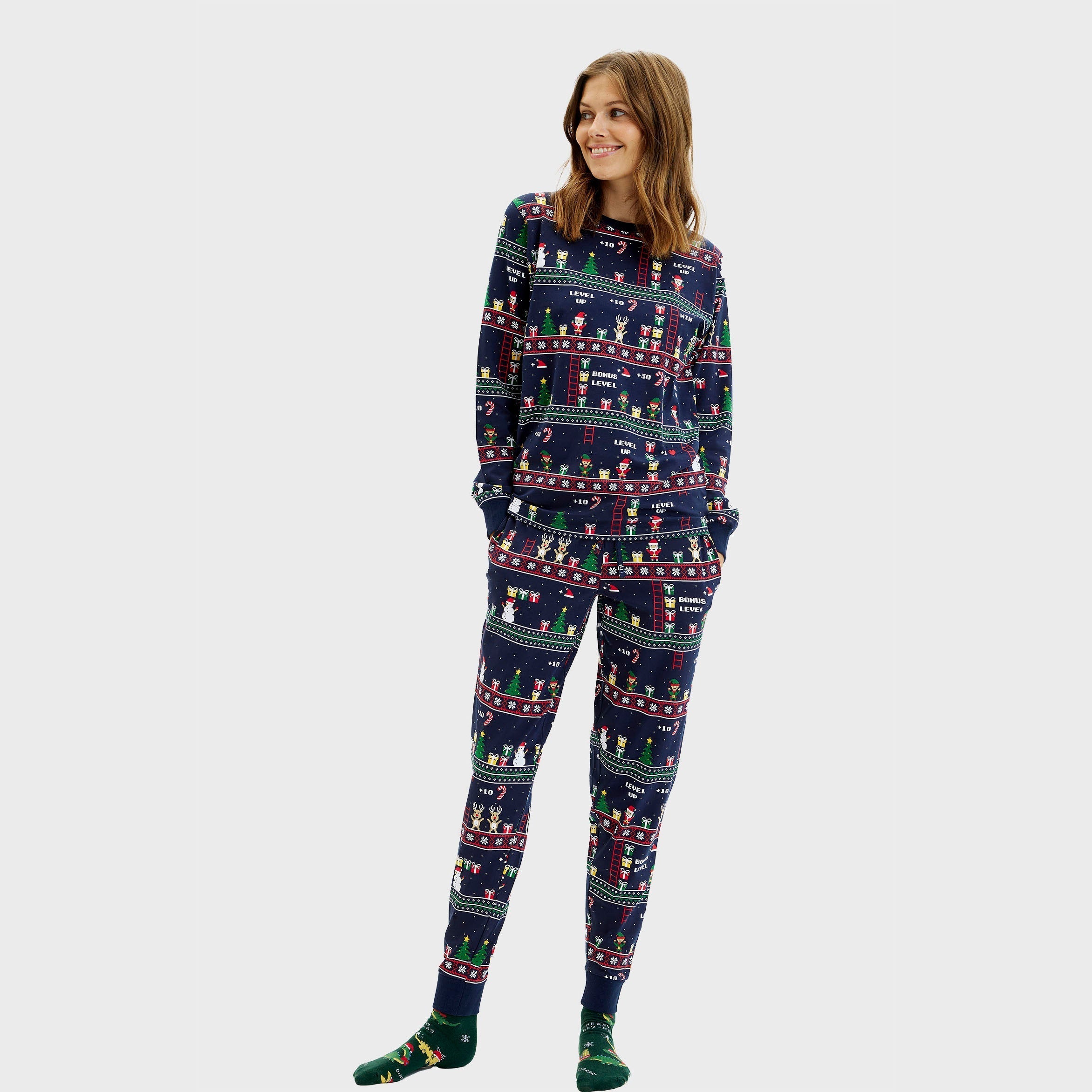 Vintage Gamer Christmas Pyjamas β Women